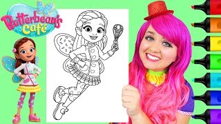 Coloring Butterbeans Cafe Fairy Glitter Coloring Page Prismacolor Paint Markers  KiMMi THE CLOWN [upl. by Bili857]