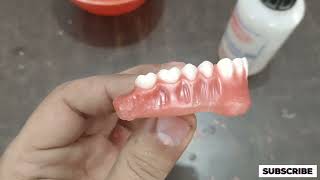 wax up carving and festooning of Complete Denture dentistry dentures [upl. by Hultin]