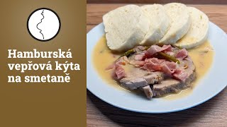 Hamburská vepřová kýta na smetaně  původní recept [upl. by Anelhtak]