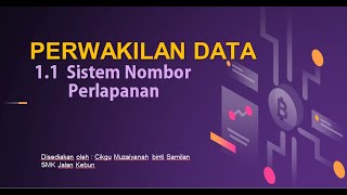 PERWAKILAN DATA  ASAS NOMBOR PERLAPANAN [upl. by Gimpel]