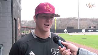 ULM Baseball Media Day 2020 Interviews with Coach Federico Ryan Humeniuk Conner Deeds Andrew Bees [upl. by Naitirb488]