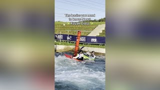 Curious about kayak cross 🤔 New to the Paris 2024 Olympics [upl. by Nyladnarb]