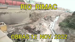 RIO RIMAC OBRAS 12 NOV 2022 ALTURA PUENTE EJERCITO [upl. by Inatirb]