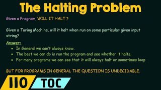 The Halting Problem [upl. by Tlaw]