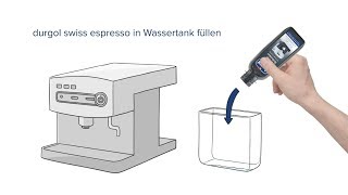 Anleitung durgol swiss espresso  Kaffeemaschinen professionell entkalken [upl. by Herm]