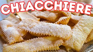 CHIACCHIERE DI CARNEVALE Ricetta Facile  Fatto in Casa da Benedetta [upl. by Danieu768]