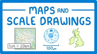 GCSE Maths  Using Scales on Maps and Scale Diagrams [upl. by Quarta]