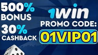 1WIN PROMO CODE quot01VIP01quot 500 BONUS  CASHBACK 1win promo code 2024 [upl. by Nottus]