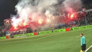 180217 FC Zürich Auswärts in Wil  Support amp Pyro  ULTRAS [upl. by Ecnahs]