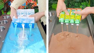 Street Milk Ice Cream 2023  Yummy Fruit Ice Cream Compilation [upl. by Yenffit]