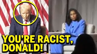 Trump FREEZES as Black Journalists CONFRONT HIS RACISM [upl. by Oidiple307]