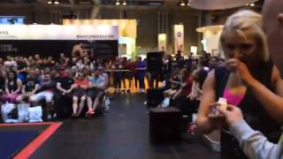 Bronwyn Taylor 19 180kg deadlift Bodypower Expo [upl. by Ahseetal300]