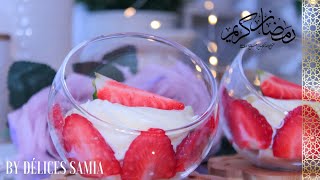 DESSERT ramadan 2021🌙 Verrines crème diplomate تحليات رمضانية2021 تحلية الفراولة بكريمة الديبلومات [upl. by Lomaj581]