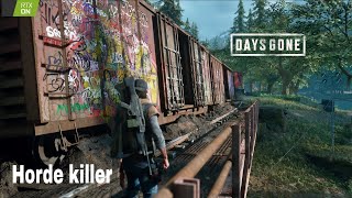 DAYS GONE  DEATH TRAIN HORDE  DEACON VS FREAKS  HORDE KILLER [upl. by Anelagna]