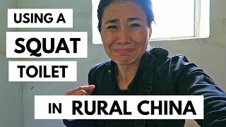 HOW TO USE ASIAN SQUAT TOILETS 2  A China Toilet [upl. by Ecal]