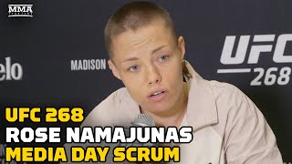 Rose Namajunas Thought Carla Esparza Would Be Next Views Zhang Weili As ‘Most Dangerous’  UFC 268 [upl. by Eiduj178]