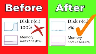 Optimize 100 Disk Usage Fixing High Disk Usage on Windows 1110 [upl. by Tterrab]