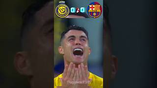 Al NASSR 🆚 Barcelona🐐 imaginary ucl final 🏆penalty 35 football ronaldo ❤️messi shorts [upl. by Yenruoj72]