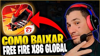 COMO BAIXAR FREE FIRE X86 GLOBAL AMAZON 🚀 DOWNLOAD [upl. by Buford]