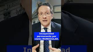 Incapacidad permanente por visión monocular [upl. by Eilrebmik730]