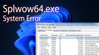 Splwow64exe System Error When Printing Windows 10  Fix [upl. by Free]