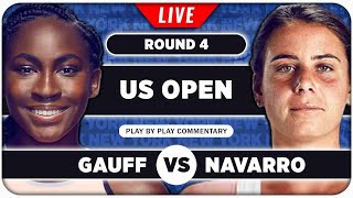 GAUFF vs NAVARRO • US Open 2024 • LIVE Tennis Play by Play Stream [upl. by Nylrahc]