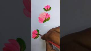 One stroke tutorial mangolia flowers paintingyoutubeshortsshortvideoviralvideo [upl. by Warner]