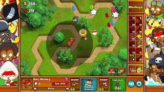 Lets Play Bloons Monkey City ZOMG Cluster Chaos Very Hard Hard Hexagon Forest Map No Commentary 1423 [upl. by Enimsaj]