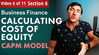 How to Calculate Cost of Equity by using the CAPM model Capital Asset Pricing Model [upl. by Lilli]