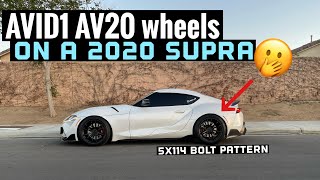 How to fit 5x114 pattern wheels on a 5x112 car 30 SupraAVID1 AV20 Wheels [upl. by Lezlie]