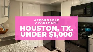 HOUSTON AFFORDABLE APARTMENT TOUR  UNDER 1000 MOVING TO TEXAS ON A BUDGET [upl. by Ruelu]