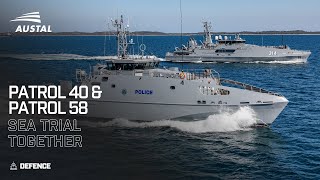 Evolved Capeclass Patrol Boat  Guardianclass Patrol Boat Together  Sea Trial  April 2022 [upl. by Kuebbing252]