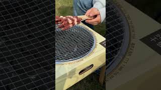 Camping barbecue is really delicious camp caravan campinggear naturelovers survival campervan [upl. by Eiliab510]