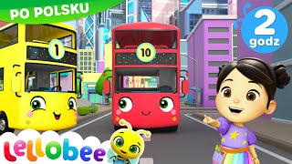 LICZYMY AUTOBUSY 🐝Lellobee  Bajki i piosenki edukacyjne dla dzieci 🐝 Nauka z Lellobee [upl. by Bratton253]