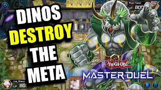 Dinosaurs DESTROY The META in YuGiOh Master Duel  Dinosaur Duels [upl. by Nohcim]