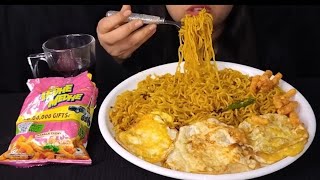 ASMR Eating Spicy Maggi Masala Egg Pouch And Cold Drink  Indian Food Eating Show  Food Videos [upl. by Kironde]