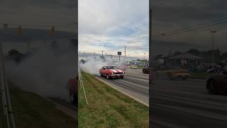 Chevy Camaro Ripping a Burnout Leaving Car Show [upl. by Anaerol]