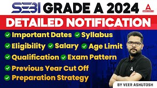 SEBI Grade A 2024 Notification  SEBI Grade A Salary Syllabus Exam Pattern amp Preparation [upl. by Acinok]