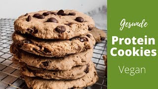 Schnelle Protein Cookies  Vegan  Nutri [upl. by Eicirtap540]