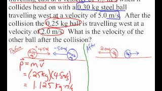 Example elastic collision [upl. by Aufa429]