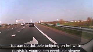 Autosnelweg  Richting aangeven bij Blokmarkering [upl. by Ruff]