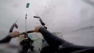 Extreme kiteboarding in 50 knots [upl. by Gibert]