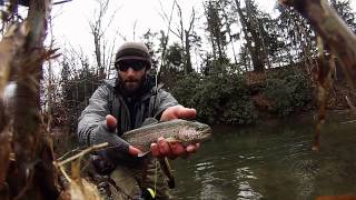 Winter Fly Fishing Loyalhanna Creek PA [upl. by Carling]