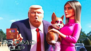 THE QUEENS CORGI Clip  quotMitziquot 2019  Trump amp Melania Visits Royal Majesty [upl. by Atoiyanap538]