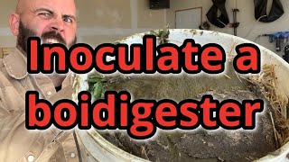 inoculate a biodigester  part three [upl. by Leynwad]