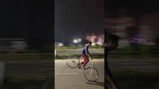 how to do rolling stoppie on normal cycle shorts short viralvideo [upl. by Icnan]