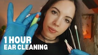 ASMR  1 Hour Of Intense Ear Cleaning 👂asmr for workstudying [upl. by Malvina]