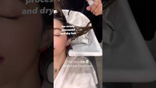 Kerastase treatment hair spa day damaged hair haircare kerastase damagedhair haircareroutine [upl. by Asiluj87]