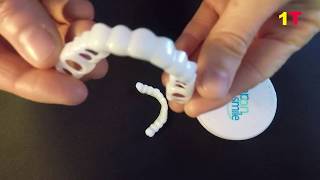 Snap On Smile Fake Teeth Oral Care Natural Bleaching Dental  Unboxing amp Review [upl. by Cuyler767]