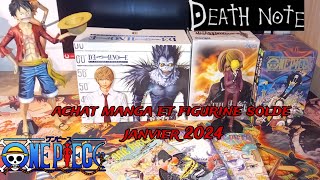 ACHAT SOLDE HIVER 2024 MANGA ET FIGURINE  one piece amp death note  manga onepiece deathnote [upl. by Julius]